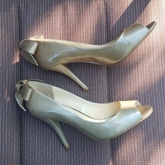 Enzo Angiolini peep toe bow tie Pumps - Picture 3 of 7